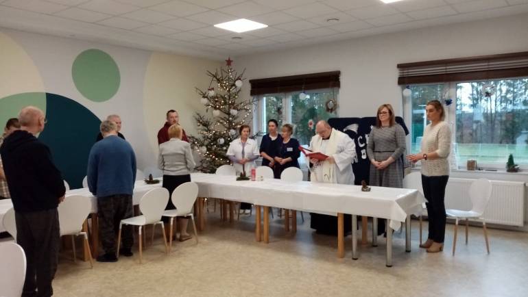 Wigilia w Domu Pomocy Społecznej w Krowicy Lasowej